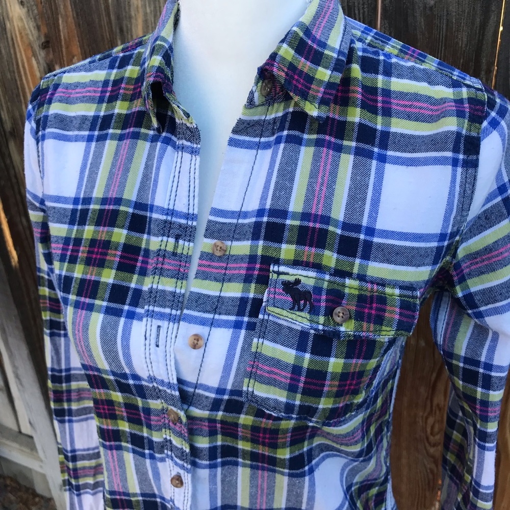 Abercrombie Fitted Flannel Button Down